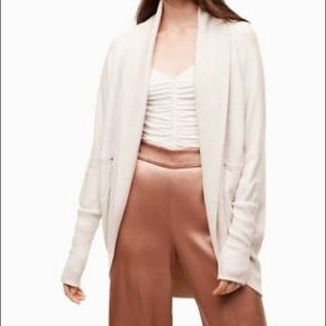 Cream diderot sweater/cardigan from Aritzia